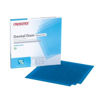 Dental Dam, Latex, Powder-Free/Low Protein, Thin, Unflavored